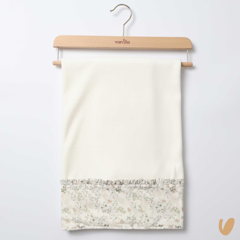 Coperta in ciniglia fiorellini Coperta e Lenzuola