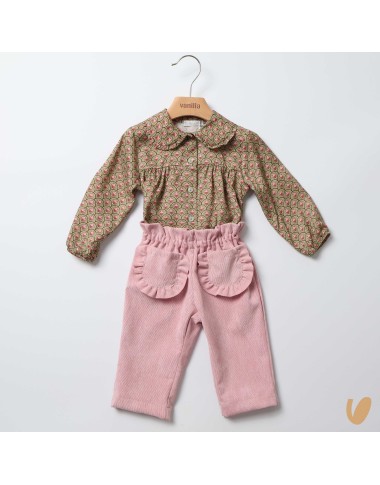 Completo camicia e pantalone Neonata