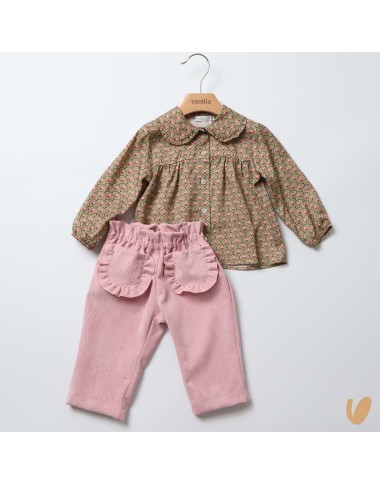 Completo camicia e pantalone Neonata