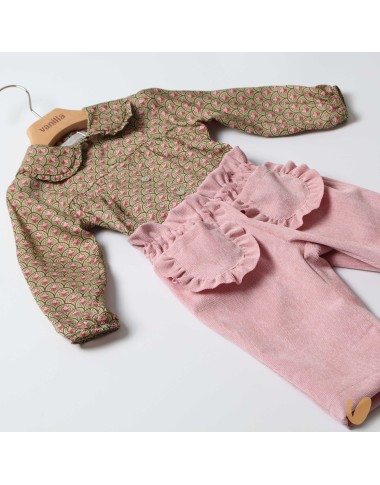 Completo camicia e pantalone Neonata