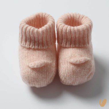 Scarpine in pura lana merinos Babbucce 0/3 mesi