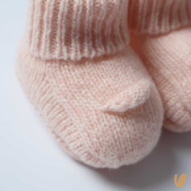 Scarpine in pura lana merinos Babbucce 0/3 mesi