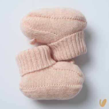 Scarpine in pura lana merinos Babbucce 0/3 mesi