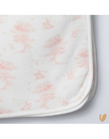 Chenille Tile de Jouy blanket