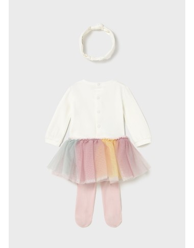 Completo Body calze tutu e fascia Neonata