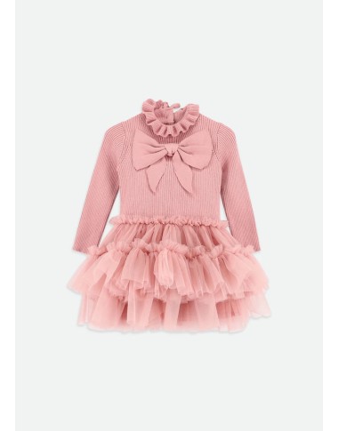 Tulle and tricot dress