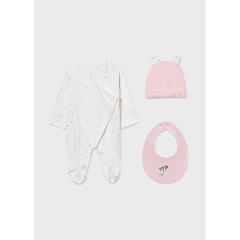 Set tutina cappello e bavetta Tutina