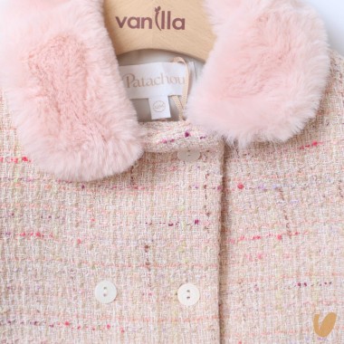 Cappotto tweed e pelliccia Giacca e Giubbino