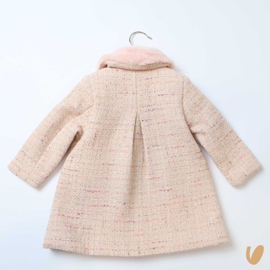 Cappotto tweed e pelliccia Giacca e Giubbino