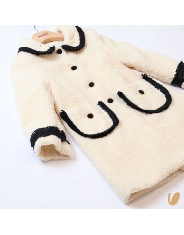 Cappotto boucle e frange Giacca e Giubbino