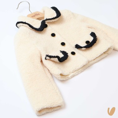 Cappottino corto boucle e frange SALDI 20%