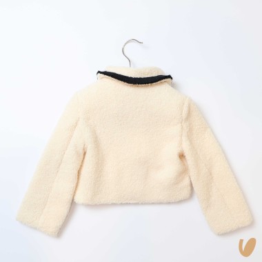 Cappottino corto boucle e frange SALDI 20%