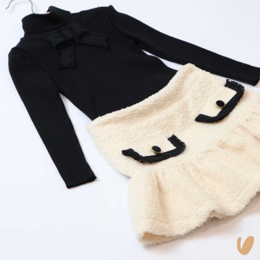 Completo maglia e gonna Bimba