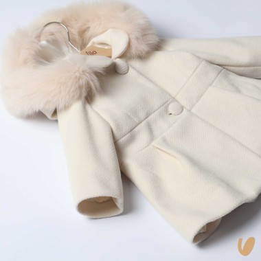 Cappottino con collo in volpe Cappotto e Giubbino