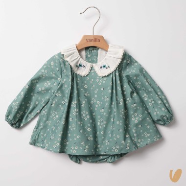 Mini abito stampa margherite Neonata