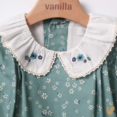 Mini abito stampa margherite Neonata