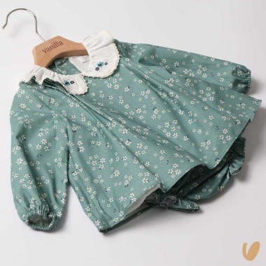 Mini abito stampa margherite Neonata