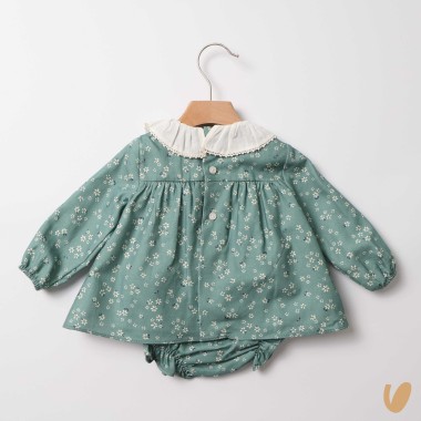 Mini abito stampa margherite Neonata