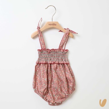 Salopette fiorellini Completo e Pagliaccetto