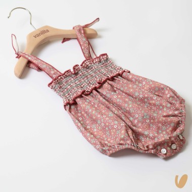 Salopette fiorellini Completo e Pagliaccetto