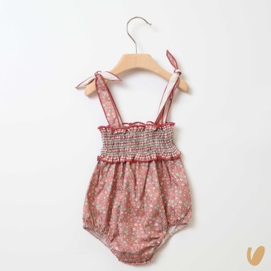 Salopette fiorellini Completo e Pagliaccetto