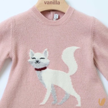 Abito in lana e cashmere gattino Abito e Tute