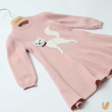 Abito in lana e cashmere gattino Abito e Tute