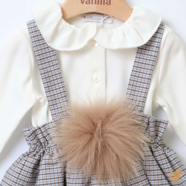 Completo salopette e body Neonata