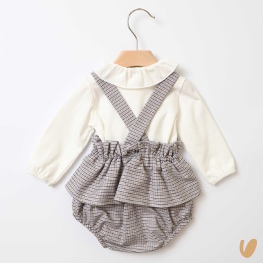 Completo salopette e body Neonata