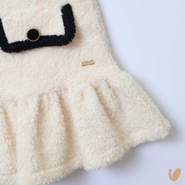 Abito bouclé e frange Bimba