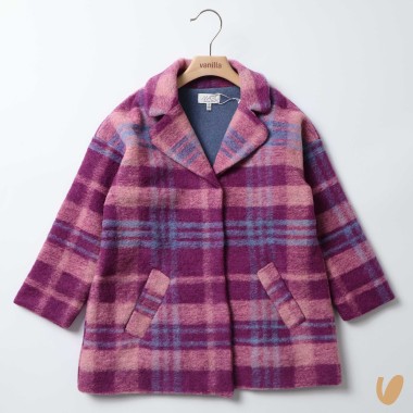 Cappotto quadri in lana SALDI 20%