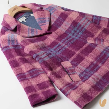 Cappotto quadri in lana SALDI 20%