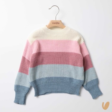 Maglioncino a righe Bimba