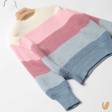 Maglioncino a righe Bimba