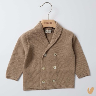 Giacca doppiopetto lana e cashmere Bimbo