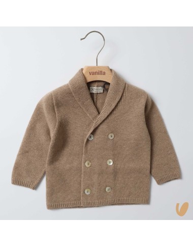 Wool and cashmere double-breasted jacket