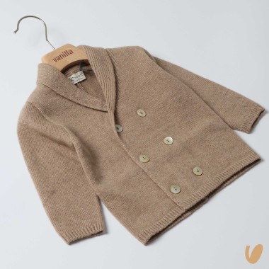 Giacca doppiopetto lana e cashmere Bimbo