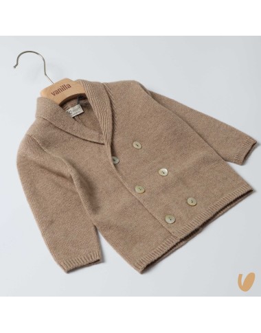 Wool and cashmere double-breasted jacket