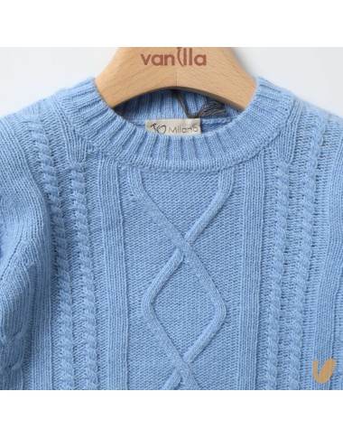 Maglioncino trecce lana e cashmere Cardigan e Maglia