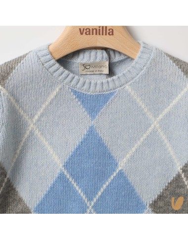 Maglioncino rombi lana e cashmere Neonato