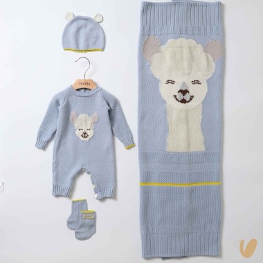 Completo nascita lana alpachino Set Nascita e Uscita Clinica