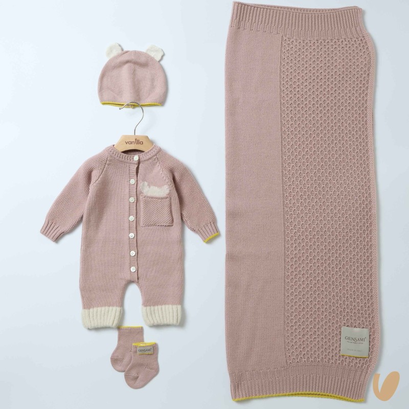 Completo nascita lana alpachino Set Nascita e Uscita Clinica