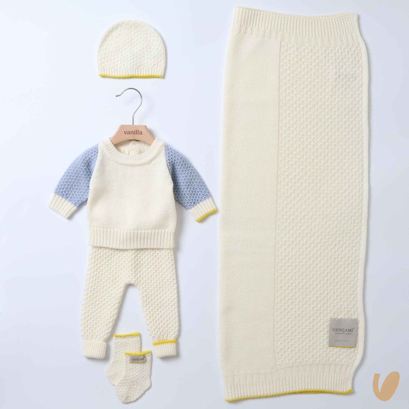 Completo nascita lana Set Nascita e Uscita Clinica