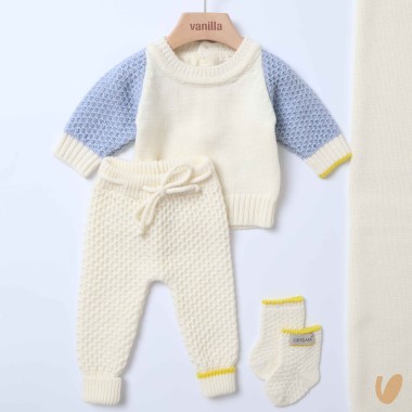 Completo nascita lana Set Nascita e Uscita Clinica