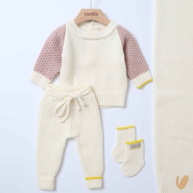 Completo nascita lana Set Nascita e Uscita Clinica