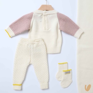 Completo nascita lana Set Nascita e Uscita Clinica