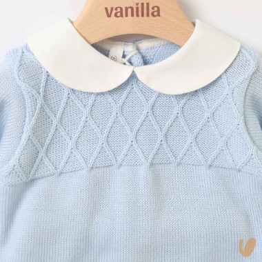 Completo nascita rombi in lana Set Nascita e Uscita Clinica