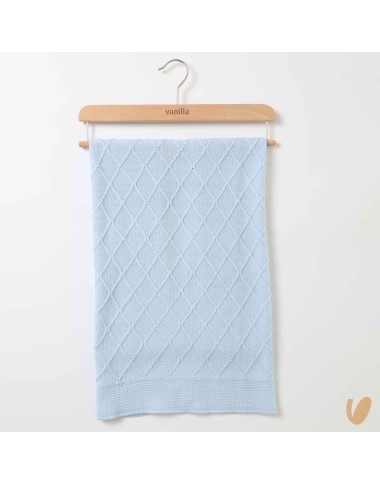 Rhombus blanket in wool