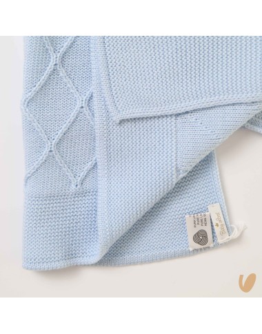 Rhombus blanket in wool