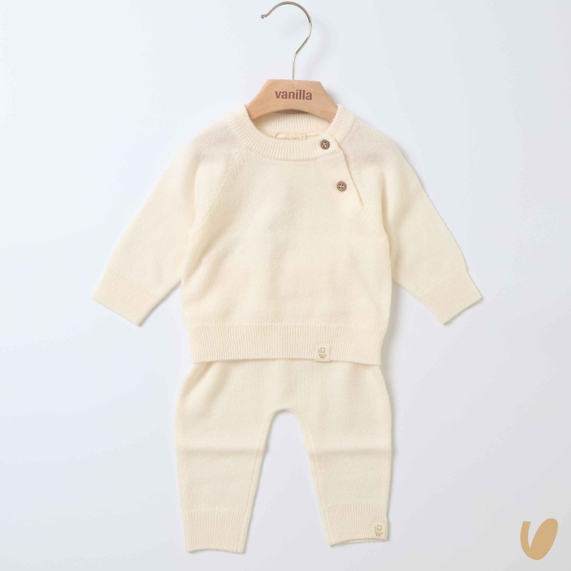 Completo lana e cashmere Neonato